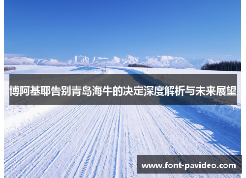 博阿基耶告别青岛海牛的决定深度解析与未来展望