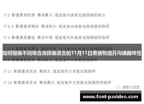 如何根据不同场合选择最适合的11月11日表情包提升沟通趣味性 如何根据不同场合选择最适合的11月11日表情包提升沟通趣味性